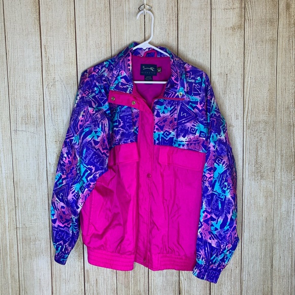 Vintage Jackets & Blazers - VINTAGE | Women’s colorful windbreaker jac…